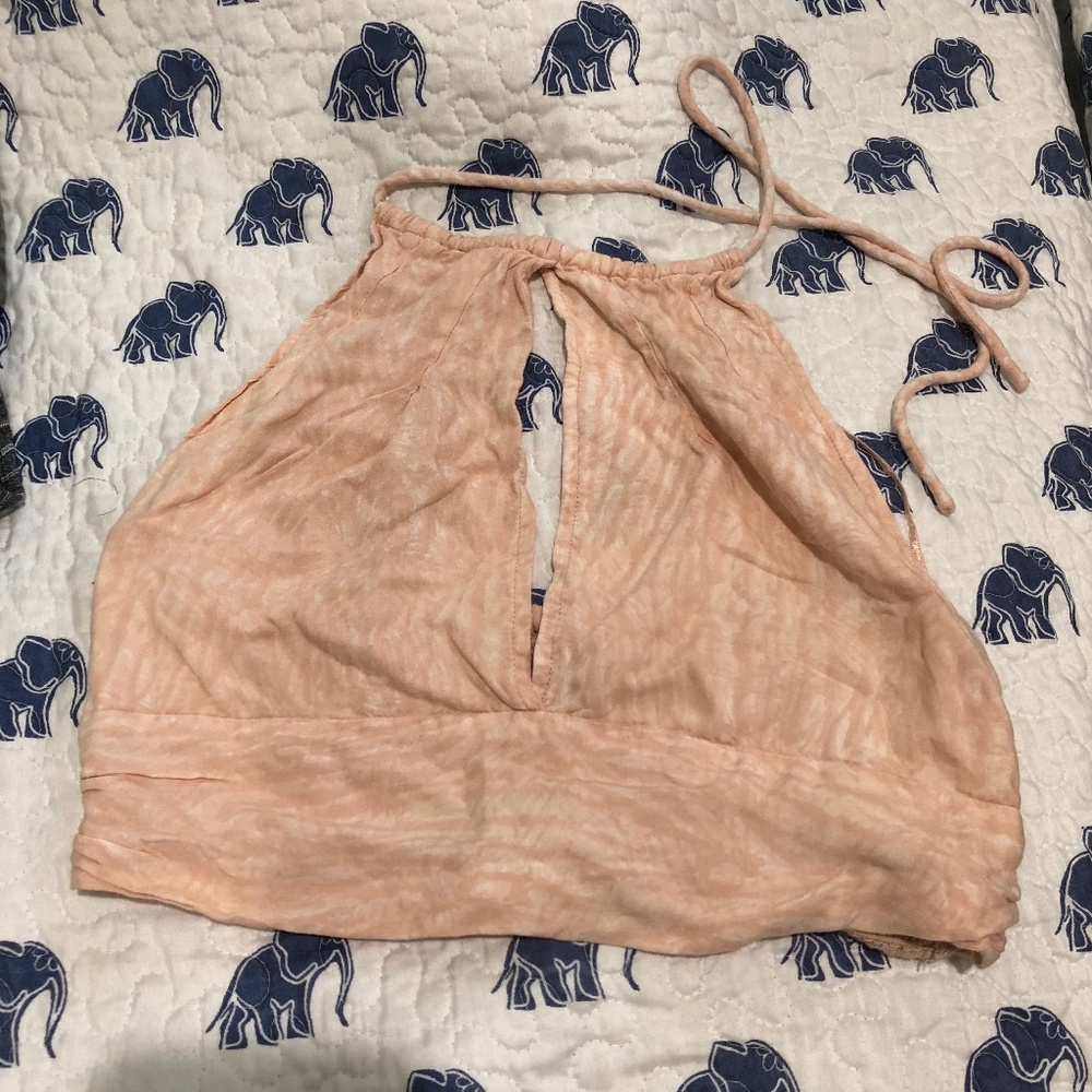 ROXY open back halter crop